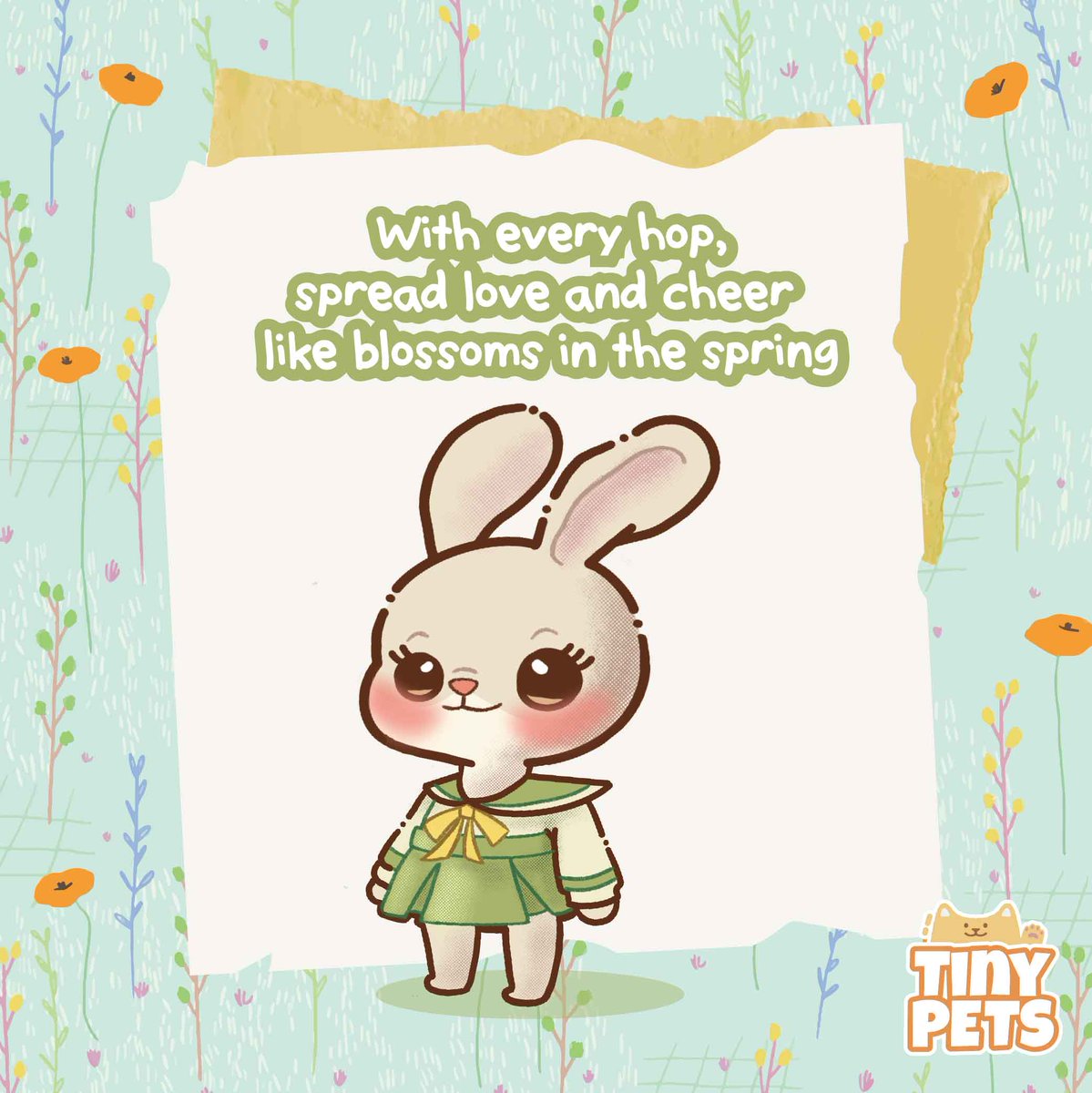 TheTinyPets's tweet photo. With every hop, spread love and cheer like blossoms in the spring 🌼 - Bella
#TheTinyPets #TinyPetsWorld #PetsTalk https://t.co/L9BH1B2KCL