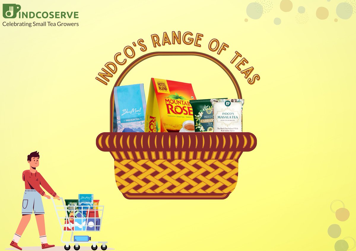 Try out our wide array of tea blends available on our website!

indcoserve.com/products/