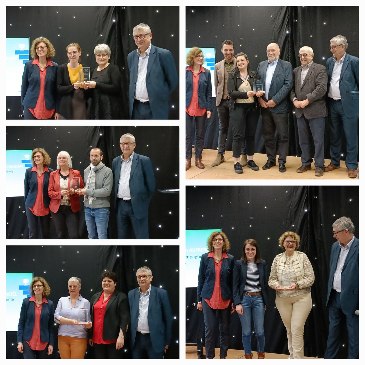 Prix #innovation de la Fédération des #Marpa au total 6 projets primés 🏆
@PascalCormery a félicité  et remis les prix aux lauréats 🏆👏👏
@MARPA_LesAiauts @PascaleMonat #Marpa #Autonomie #BienVieillir @msa_actu @Fanfanparis1970 @Annie_De_Vivie @lebimsa @MSA_MPS @SilverValley_