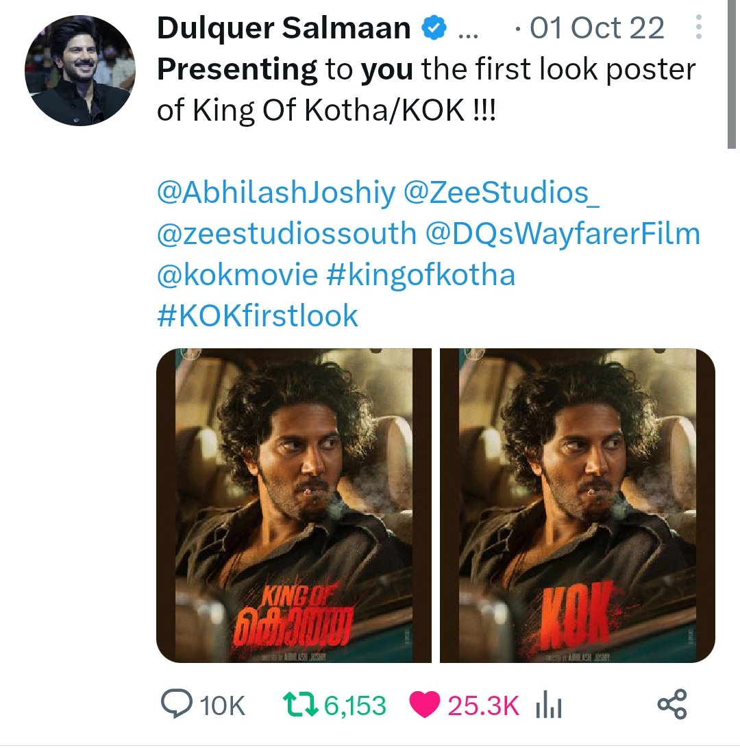 am_Chekuthan_'s tweet photo. Top 5 Most Retweeted FIRST LOOK Posters in Mwood ( Lifetime )

#BheeshmaParvamFL : 13K+ 🔝
#AarattuFirstLook : 7.4K+
#12thmanFirstLook:7K+            
#KOKFirstLook      : 6.1K+
#PuzhuFitstLook: 5.3k+

#Mohanlal  -2
#Mammootty -2
#DulquerSalmaan -1 https://t.co/vlci4DJl4v