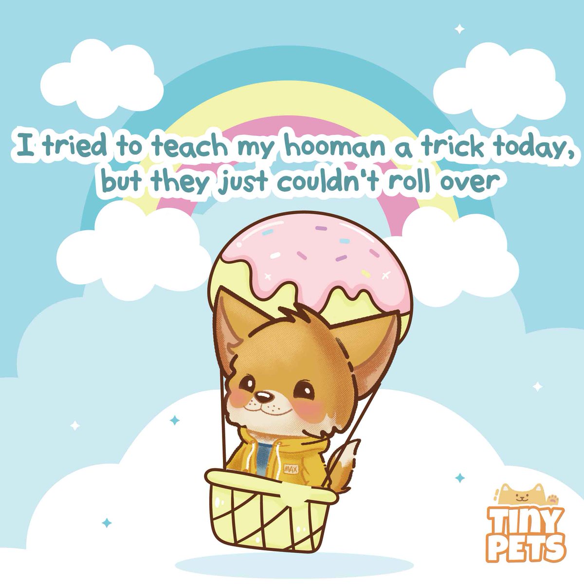 TheTinyPets's tweet photo. I tried to teach my hooman a trick today, but they just can't roll over 🤷 - Max
#TheTinyPets #TinyPetsWorld #PetsTalk https://t.co/aocyvobcNL