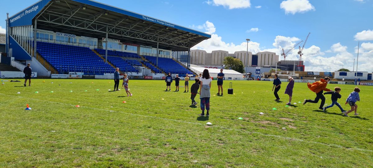 Today we continue with our Young Carers Easter Activities with a visit to our good friends  @AdvantageBarrow @BarrowRaiders where its always great fun #CarersActiveApril lets hope we get blue sky like last year