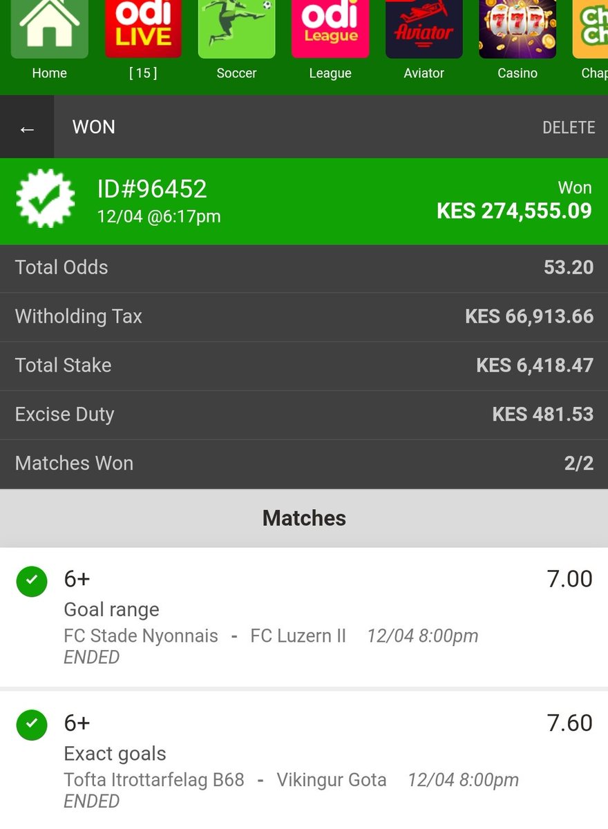 Booom🔥🔥 274k well received 🎉💯 congratulations to you all who placed this bet. We expect more wins today. Sharing free to my retweet gang shortly. #Pesatupu
