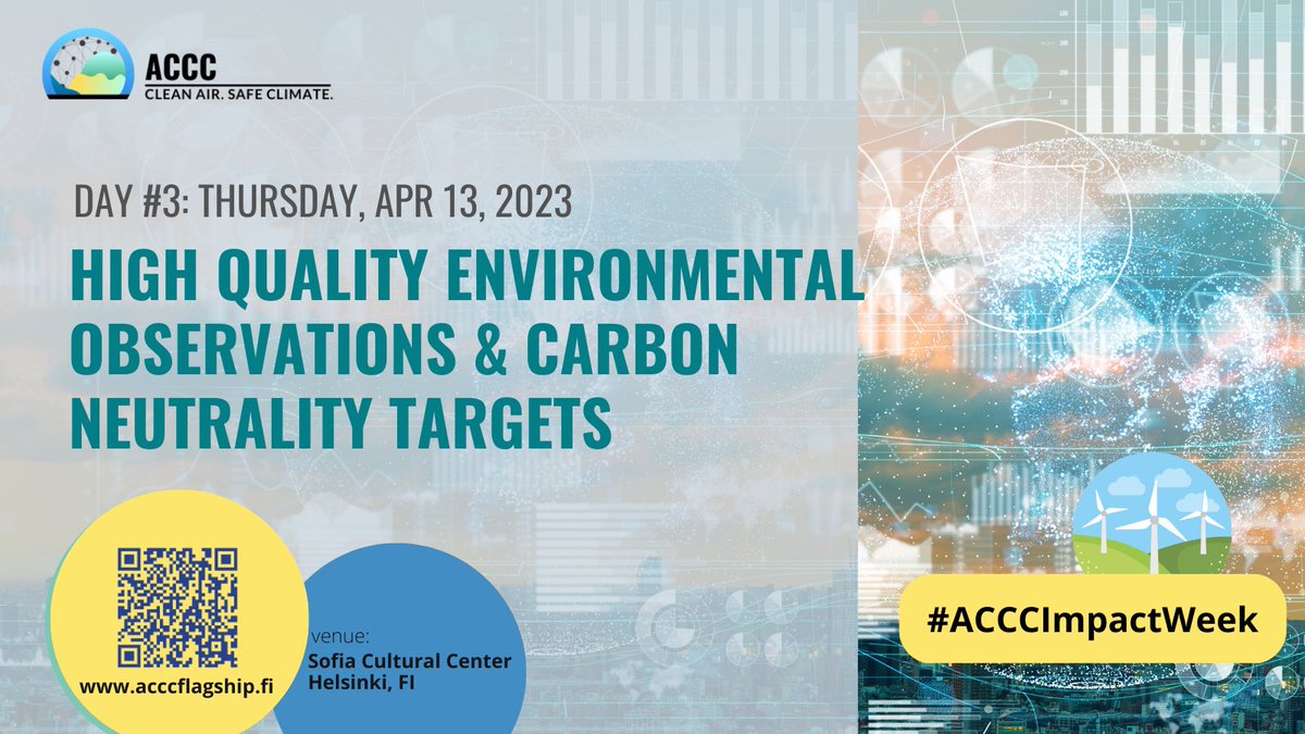 ACCC_FS's tweet photo. A windy morning today, so grab a coffee and join us for Day #3 of the #ACCCImpact Week!

 Today:

🧩Status &amp; development need for climate measurements

🧩Measurement Infrastructures

🧩Biosphere-atmosphere interactions

🧩Collaboration w/ industry 

🧩International collaboration https://t.co/B2V4RBizvz