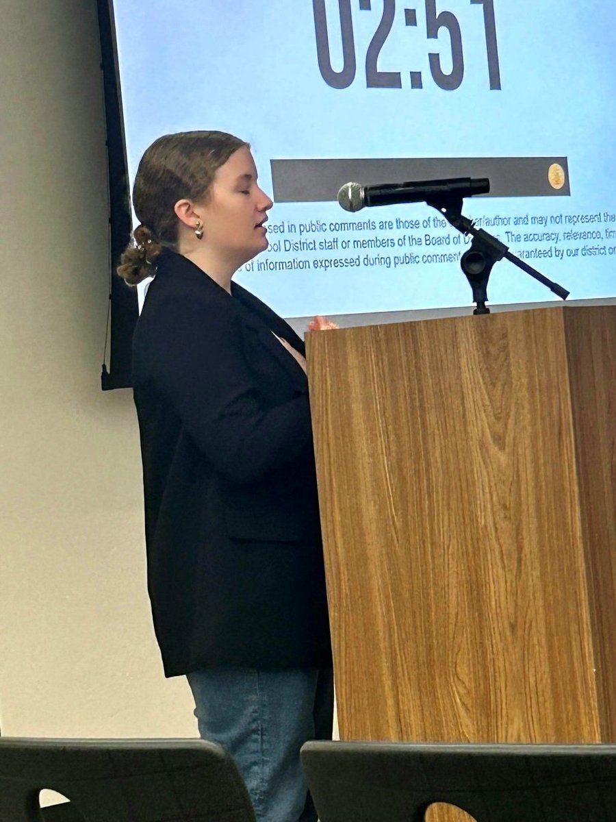 SSD_COO's tweet photo. My daughter, Jenessa, delivered a critical "Bowmen For The Levy" message this evening at the Sherwood School Board meeting. She was awesome in expressing her support for the levy. I am so proud of her. https://t.co/9GaUGlcImF