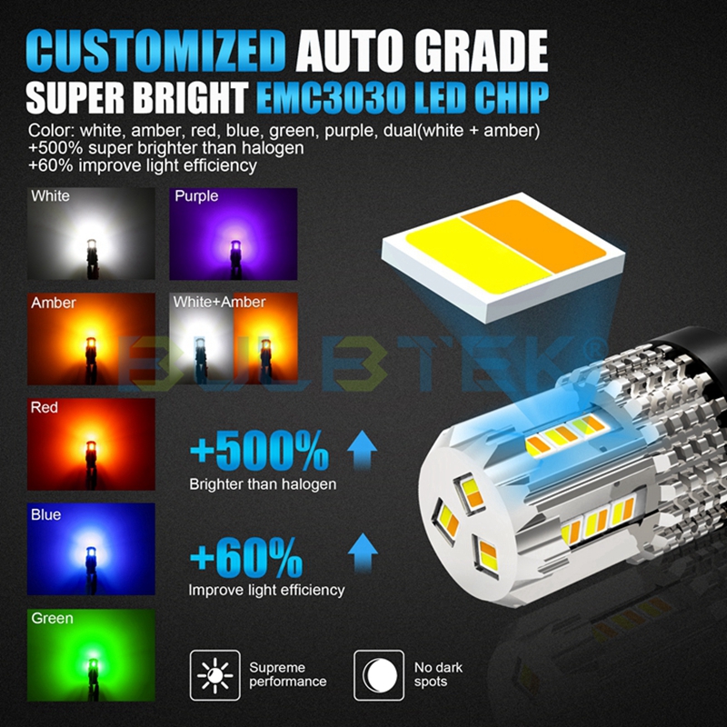 BULBTEK_LED_7's tweet photo. 🔥SMD3030-4 car LED bulb.
✅360° lighting beam.
👉Application: turning, reversing, braking.
👏Color: white, amber, red, blue, green, purple, dual(white+amber)
🌐https://t.co/BxiJCDjK1y
#CarLEDBulb #AutoLEDLamp #SignalLEDBulb #TurningLEDBulb #ReverseLEDBulb #BackupLEDBulb https://t.co/BAErq2ZklI
