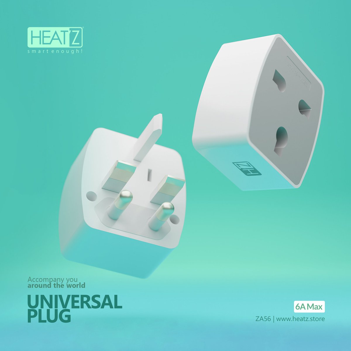 The Heatz #za56, 6A max, universal plug is a lightweight and compact plug that provides a practical and versatile alternative for powering electronic devices. 
.
For Purchase Link in Bio🔗
.
#heatz #hz #smartenough #universalplug #worldwidepower #traveladapter #globalpower