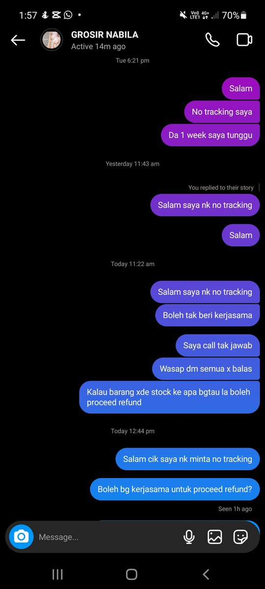 marYaziera's tweet photo. SCAMMER ALERT

bayar 4/4/2023
14/42023 masih belum dapat jawapan

KPDNKK da report. https://t.co/CIKPrmeYmj