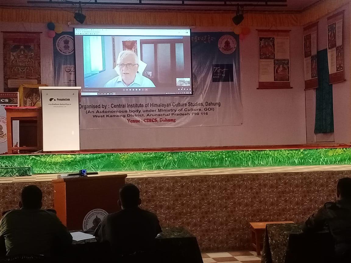 GajrajCorps_IA's tweet photo. @ClaudeArpi, renowned historian &amp; Tibetologist, delivered virtual talk on #Tawang Saga 1914-1962 to #IndianArmy officers undergoing #Tibetology course at #CIHCS &amp; #Bob_Khathing_Institute_of_Himalayan_Studies covering historical perspective
@adgpi
@easterncomd
@MyGovArunachal https://t.co/mb5PrUPvHA