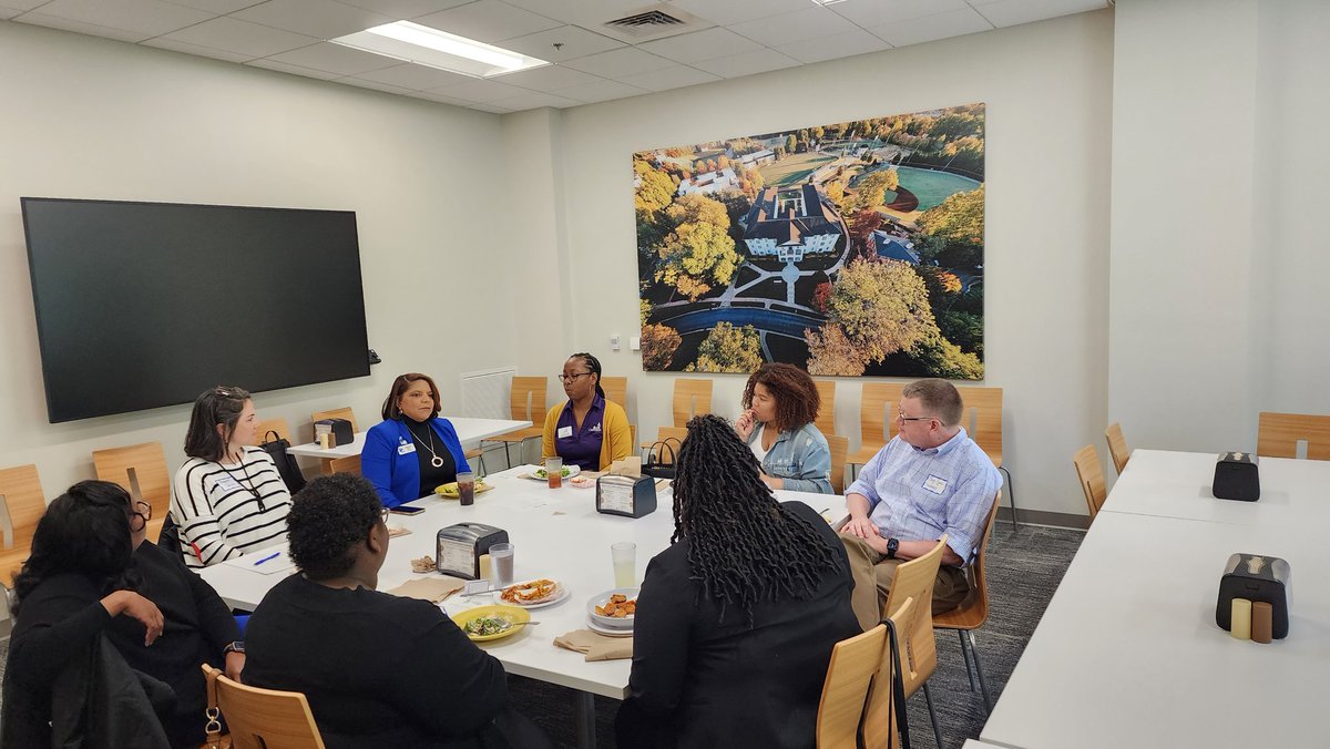 JStukes06's tweet photo. The Office of Student Success were thrilled to host professionals within the upstate who work directly with first-generation college students. This is just the beginning Spartanburg, stay tuned! #firstgen #triworks #studentsuccess #celebratefirstgen https://t.co/3ZeSnQamax