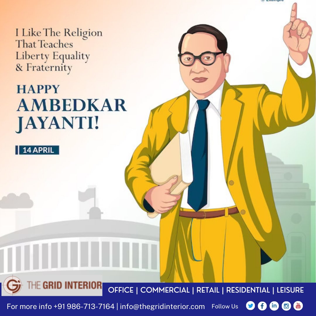 He was the man who fought against oppression and discrimination. He was the epitome of dedication and confidence. Wishing everyone a very Happy Ambedkar Jayanti.

#AmbedkarJayanti #DrAmbedkar #14April #Ambedkar #HappyAmbedkarJayanti #AmbedkarJayanti2023
