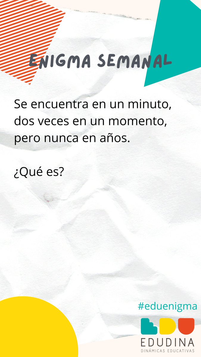 edudinabox's tweet photo. Noveno enigma de la temporada

¿Qué es?

#eduenigma #secundaria #eso #educacion https://t.co/h8A3HVMSX9