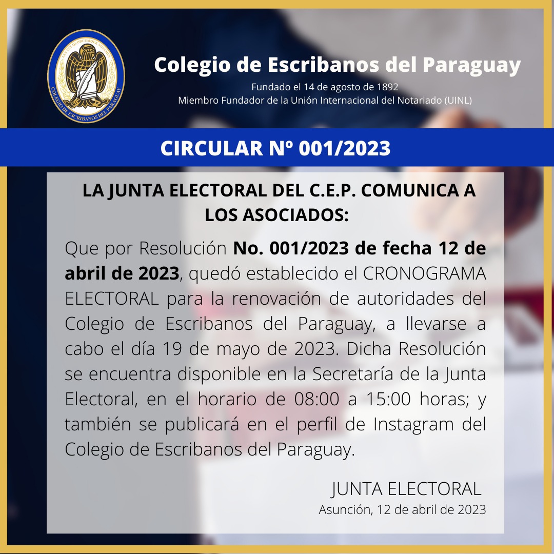 CRONOGRAMA ELECTORAL DISPONIBLE.