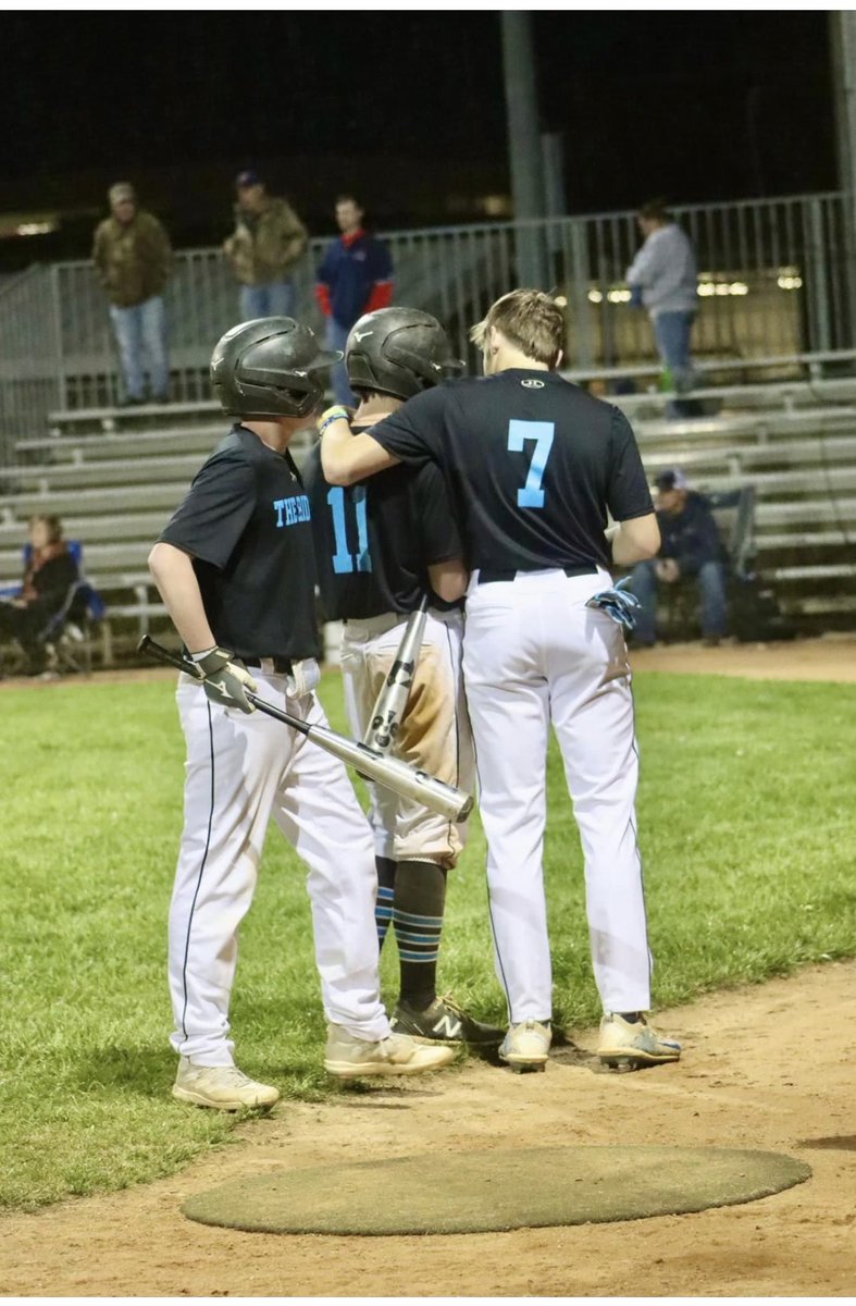 Sweet walk off win last night.  Team battled back from down 8-2 to winning  11-10.