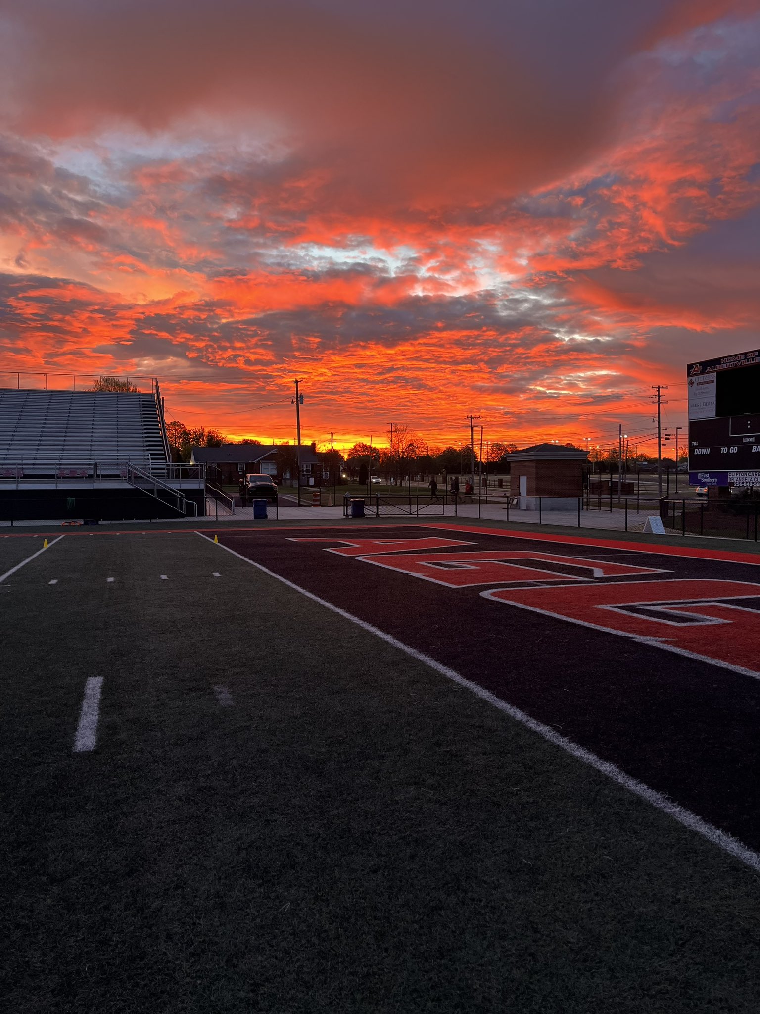 Albertville Football on Twitter "Our view from the top of Sand