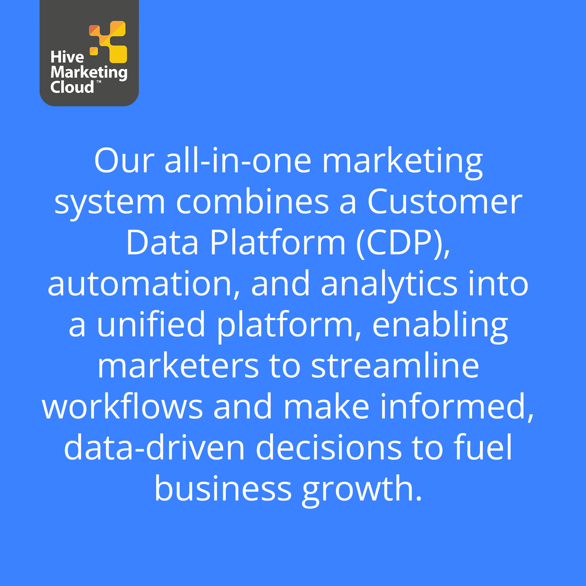 hive_mktg_cloud's tweet photo. Here’s the first entry of our platform capability series! 🚀

Today we're highlighting the ability to streamline your workflows with our all-in-one marketing system! 💻

To discover more about our platform, visit our site:

https://t.co/NflliE5W5Q https://t.co/kV7aP78PAm