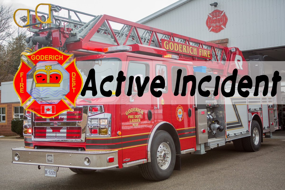 GFD is responding to a fully involved barn fire, north of Goderich. Mutual aid requested. Please avoid the area and yield to emergency vehicles.