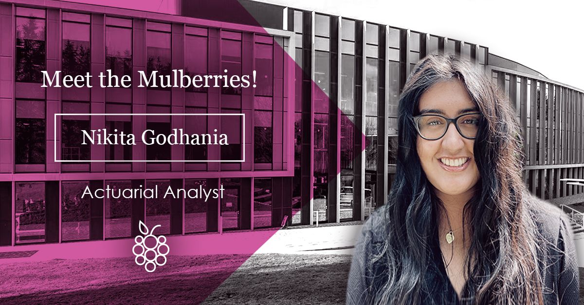 Nikita Godhania is one of our Actuarial Analysts.

“Whilst being with Mulberry Risk, my daily tasks have enabled me to broaden my necessary skills for producing in-detail analyses either individually or as part of a team where teamwork is paramount."
mulberryrisk.com
#team