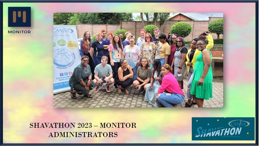 monitor_ad's tweet photo. Our Monitor family came together in celebration for the 20 years of the CANSA Shavathon to either donate, shave or spray their hair. #SupportingtheCause #CANSAShavathon2023 #Spray #Shave #Donate https://t.co/4WekaYb62X