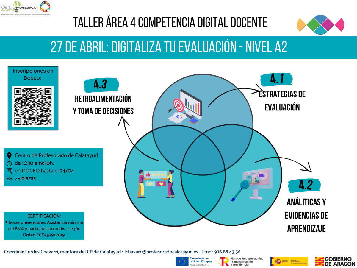 cpcalatayud's tweet photo. Abrimos la inscripción de 3 talleres independientes de las áreas 4, 5 y 6 de la Competencia Digital Docente.
Para más info, consulta los siguientes enlaces:
· Taller área 4: https://t.co/8Np5jLH6x4
· Taller área 5: https://t.co/UD1mD4FBMG
· Taller área 6: https://t.co/QPM50RnHNG https://t.co/LUkTmfGj0A