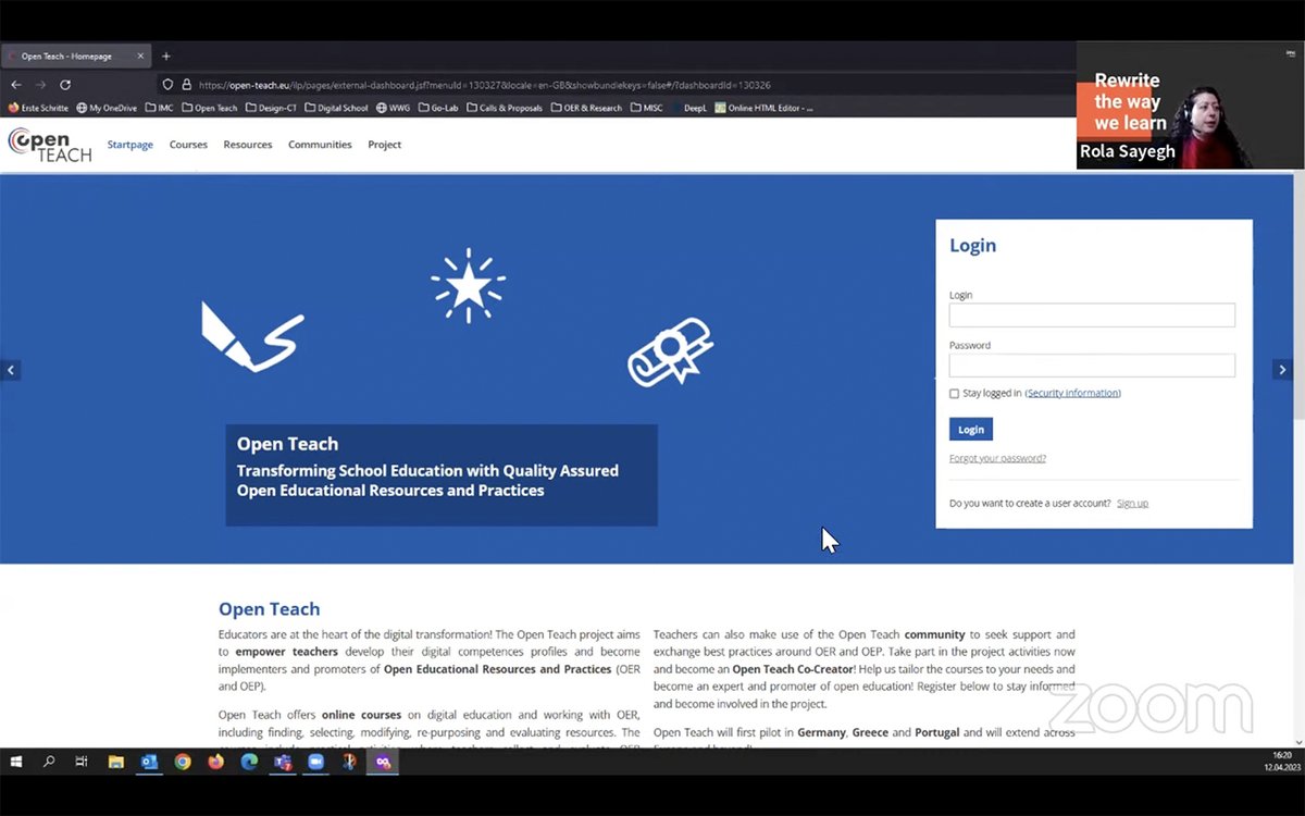 OpenTeachEU's tweet image. 📍 The Open Teach project resources were presented yesterday at the @LfE_EUProject  #Webinar - Transforming School Education with Open Education Resources and Practices.
#OpenTeachProject #OER #OEP