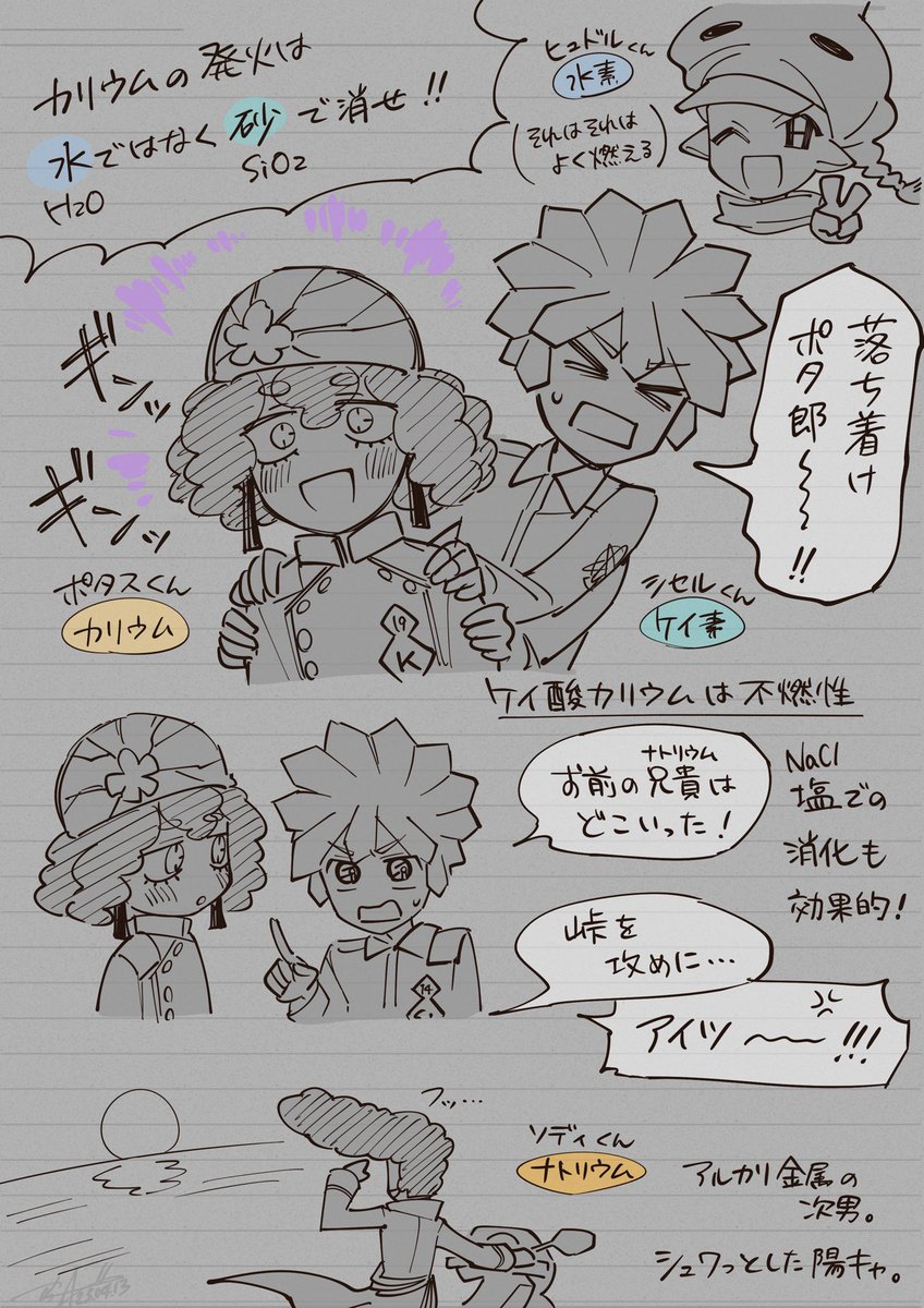 ポタちゃん特集
#元素擬人化 #Elemental_Ghost 