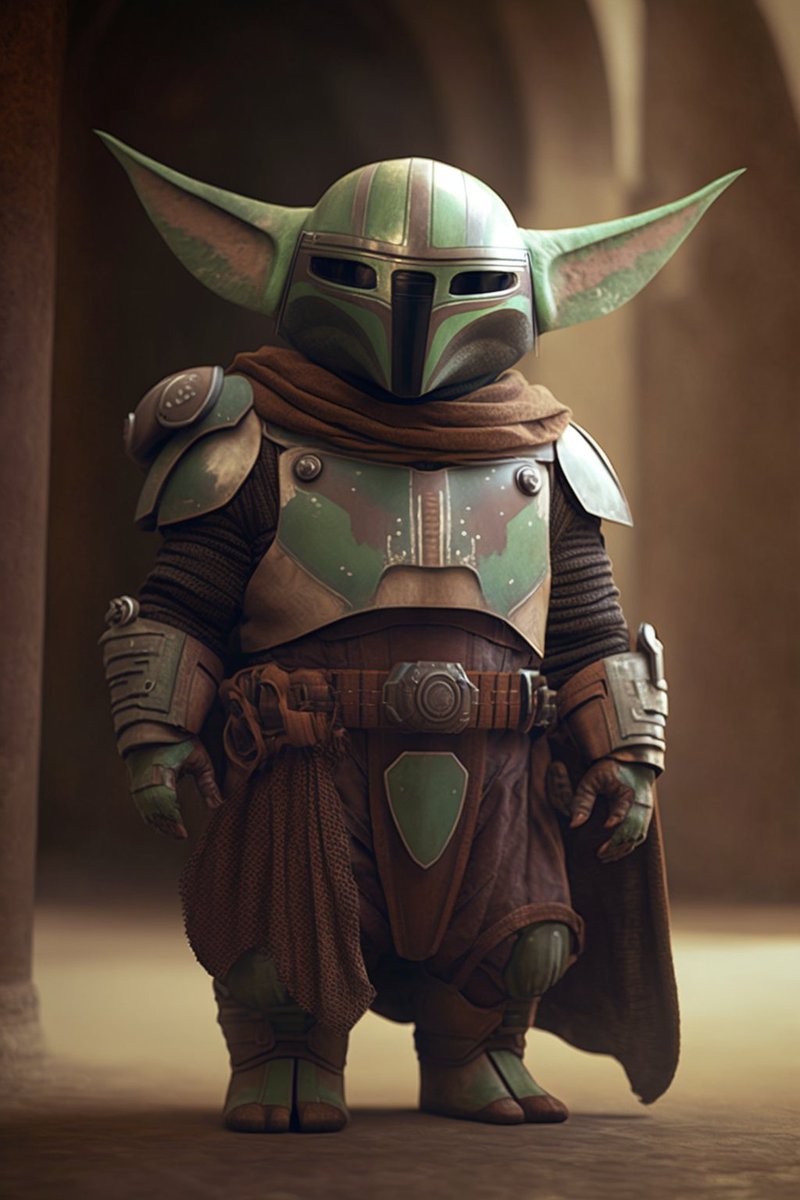 cryptomattk2's tweet photo. The Mandalorian last night was SO GOOD!

Mint this tribute NFT of "Grogulorian" if you are a Mando fan 🫶

Created by: @cryptomattk on #MidjourneyAI https://t.co/r54FhWQq2Q