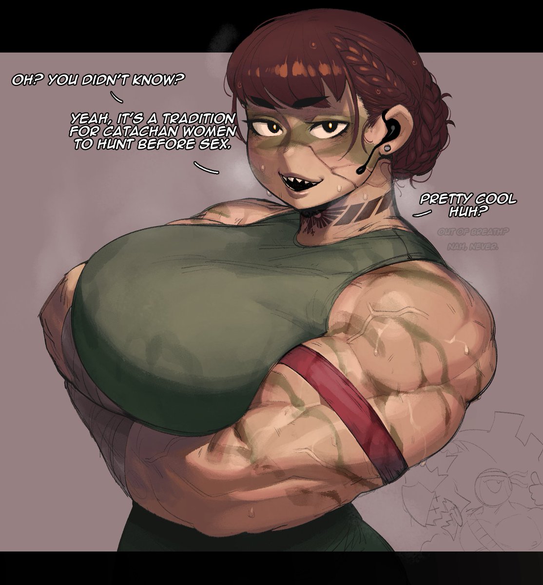 Krekkov's tweet photo. Catachan culture is something else 😳💦💦 https://t.co/yZiM8IURGY