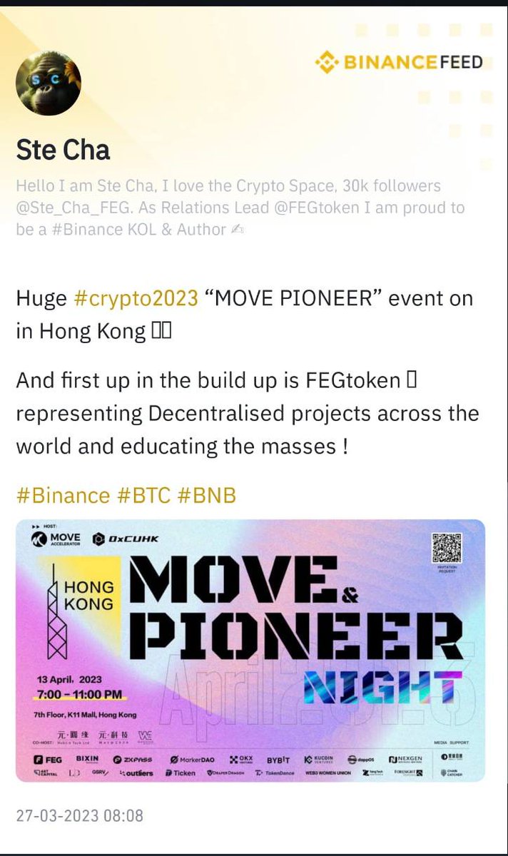 SeyedAb20128251's tweet image. 🔥We&apos;re thrilled to announce that the [Move&amp;amp;Pioneer Night]  hosted by @SuiWorldHQ #MoveAccelerator and @0xcuhk, 💧supported by @SuiNetwork @futurw3 @Web3HubMedia, will be held on April 13th, 2023.💧

⏲️Time: 7-11pm (HKT)
🕌Venue:7th floor ,K11 Atelier, Hong Kong.
#SUI  #Suinami