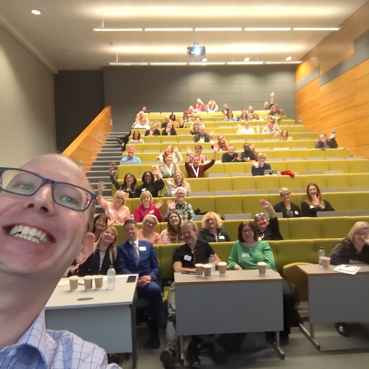 GeorgeMatuska's tweet photo. Just about to start my session at #PC23 always good to start with a whole room 🤳🤣👍 https://t.co/D2ImXN5E9N