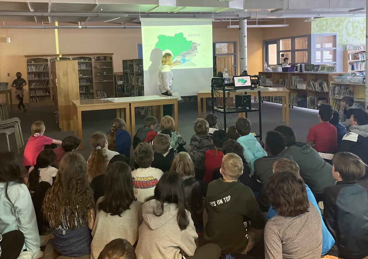 Our FV Community Helpers Club hosted a Refugee Symposium yesterday to raise awareness about the refugee crisis. We also had a special guest speaker from the Ukraine who shared her personal story. The day was amazing - we all learned so much! #ocdsb