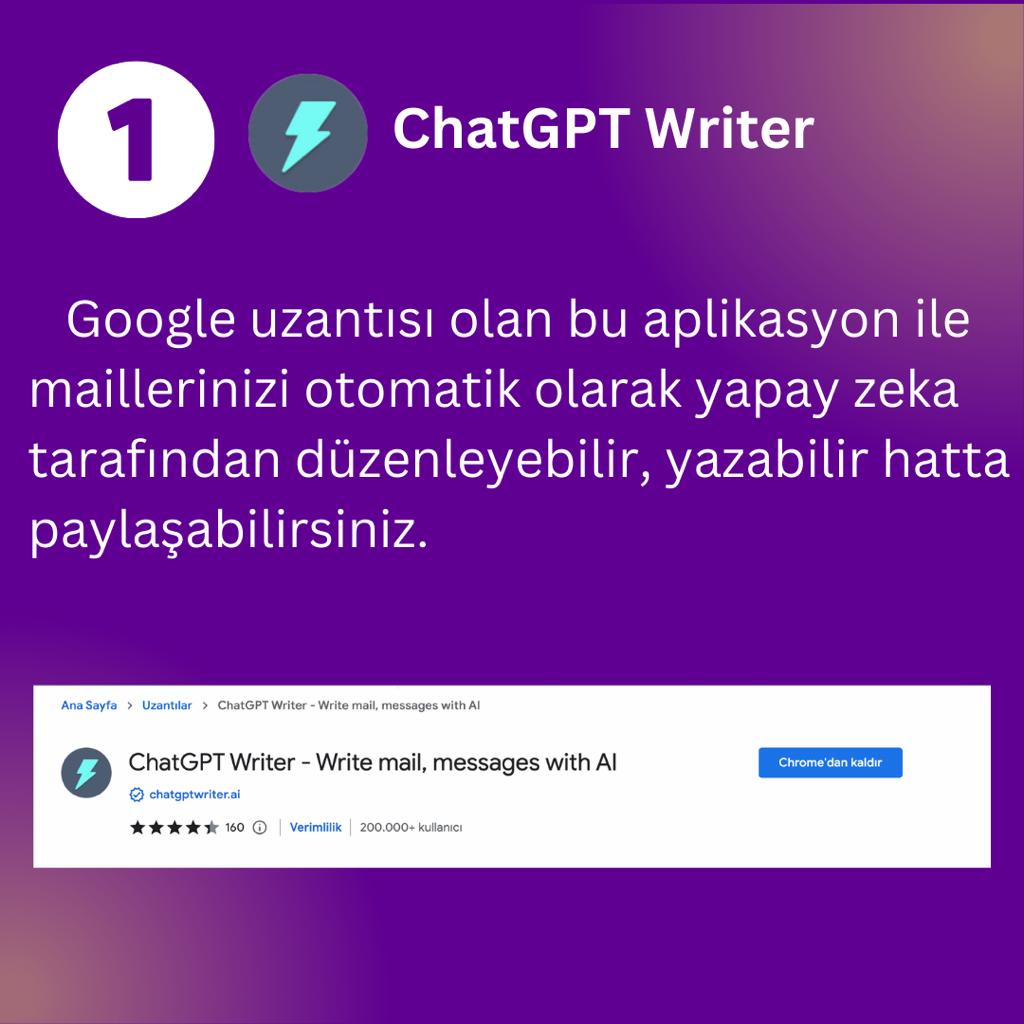 DSCHacettepe's tweet photo. GDSC Hacettepe olarak yeni bir seriye başladık, serimizin ilk postu Yapay Zeka #1 🎉

İŞİNİZE YARAYACAK CHATGPT TAVSİYELERİ 💜

#chatgpt #artificialintelligence #software #technology #yapayzeka https://t.co/LkjvX4eQrW
