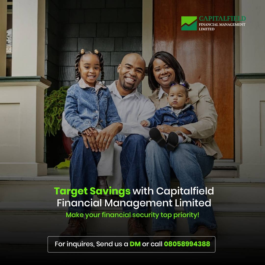Capitalfieldfml's tweet photo. An investment with Capitalfield Financial Management Limited is an investment guaranteed to secure your financial future. Utilise our target savings facility and watch your money grow
Make your dreams a reality, send us a DM or Call 08058994388 today
#TargetSavings #GetWithCFML https://t.co/C4DBzSu44e
