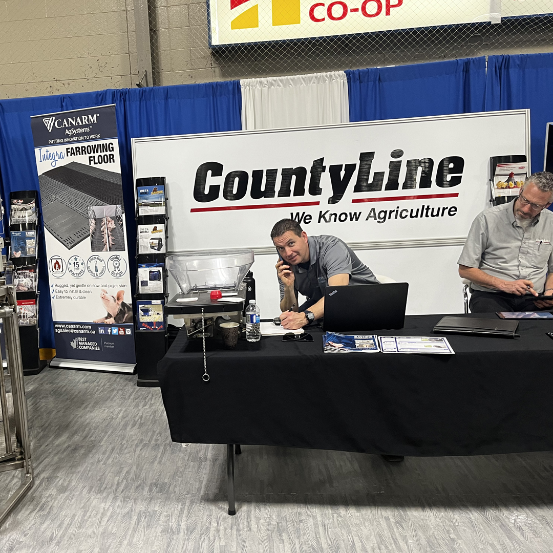 CanarmAgSystems's tweet photo. Check out our amazing dealers showcasing our quality Canarm products at the Drayton Farm Show in Drayton, Ontario! 
Show runs today from 11-9 with 50% of your entry fee donated to Cystic Fibrosis foundation. See you there! 

#draytonfarmshow #partnerag #countyline  #agriculture https://t.co/VgreaL0YeT