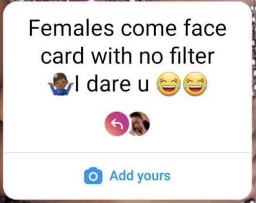 Have anyone ever experienced this kinda blockage or something (on ig)?🤔