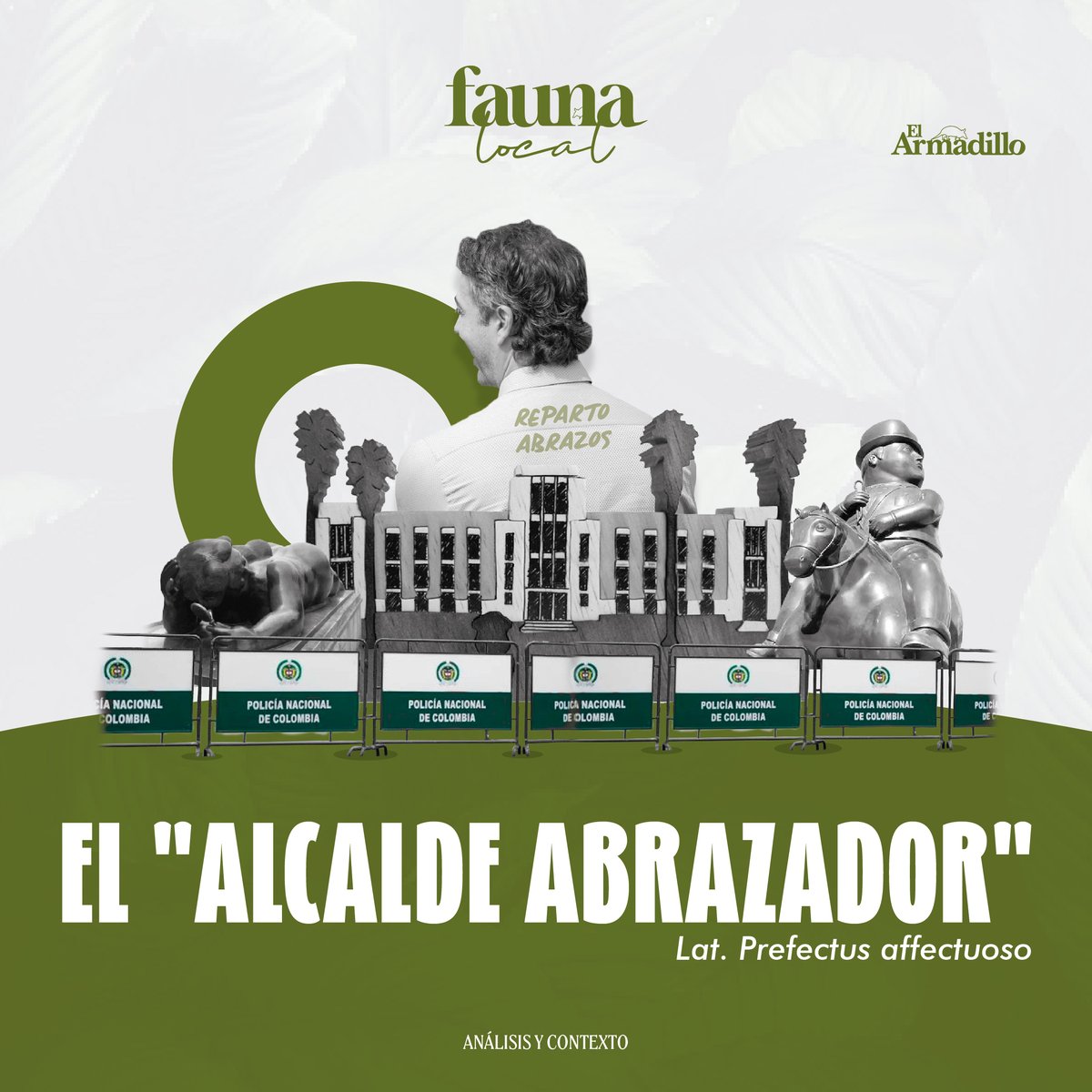 elarmadilloco's tweet image. El espécimen de hoy es una subespecie multicolor y dominante: el "alcalde abrazador".

#FaunaLocal 🐍🦅🕷️🐹 es un pódcast quincenal que analiza y da contexto sobre temas relevantes de Medellín y Antioquia.