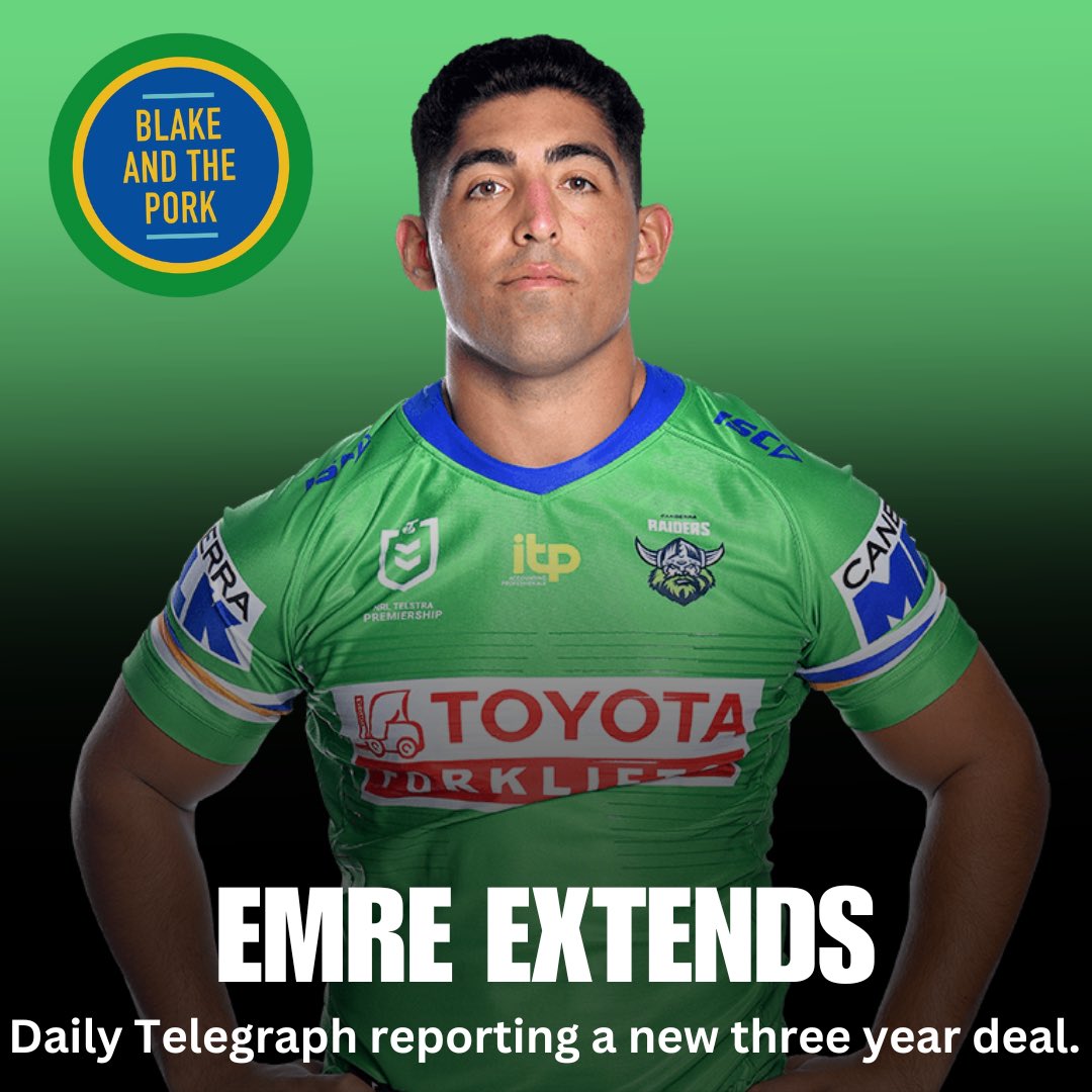 blakeandthepork's tweet image. Good news Emre Guler aka The Turkish Delight has according to the @dailytelegraph signed on for another three years. #GetForked #RaidersBy56 #TurkishDelight