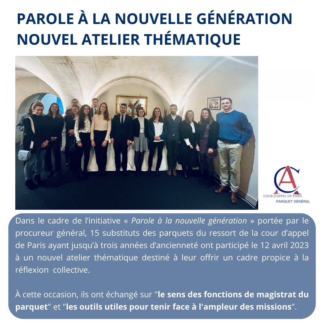 Parquet général de Paris tweet media