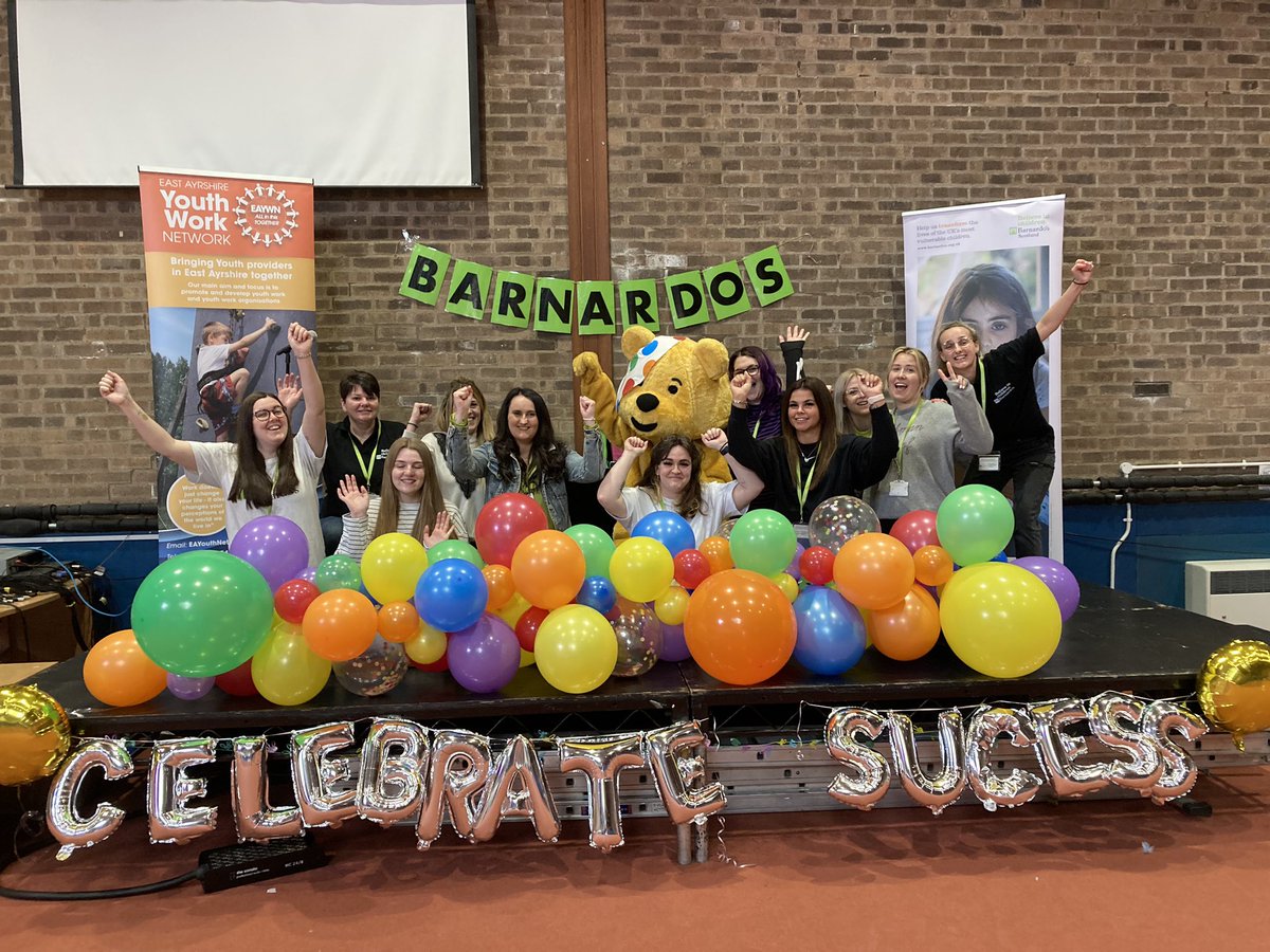 Barnardos East Ayrshire Families (@barnardoseaf) on Twitter photo Our celebrating success event is about to begin 🎈 and we have a special guest… <a href="/BBCCiN/">BBC Children in Need</a> Our celebrating success event is about to begin 🎈 and we have a special guest… <a href="/BBCCiN/">BBC Children in Need</a>