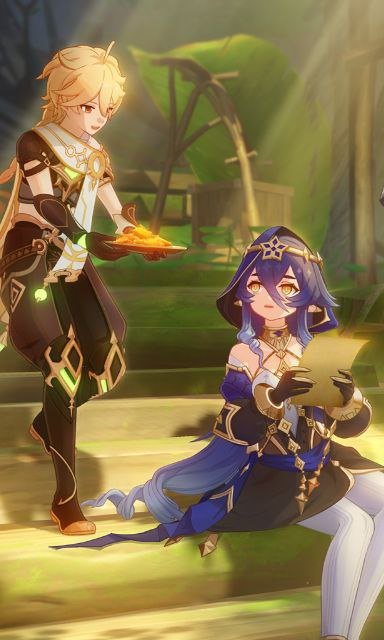 ManifestQu's tweet photo. Layla hangout event was so adorable. Go get him, Layla. #Laylagenshin #GenshinImpact #hangoutevent #aetherharem https://t.co/YznXQJErfS