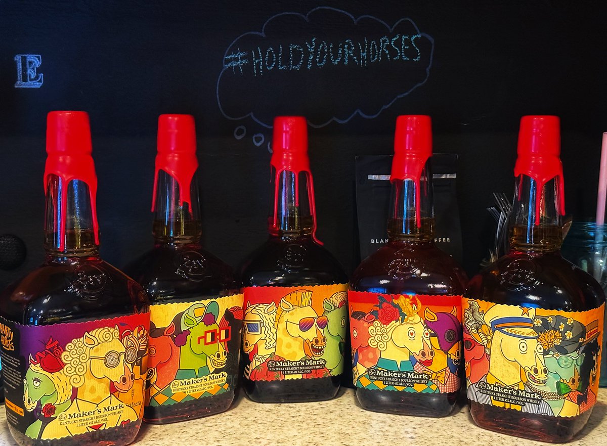 MetaSpaceDust's tweet image. They said they would do it, and they delivered (literally) 🥃 🐴 @partyhorses @MakersMark #holdyourhorses #bourbon #NFT @Cwiedmar