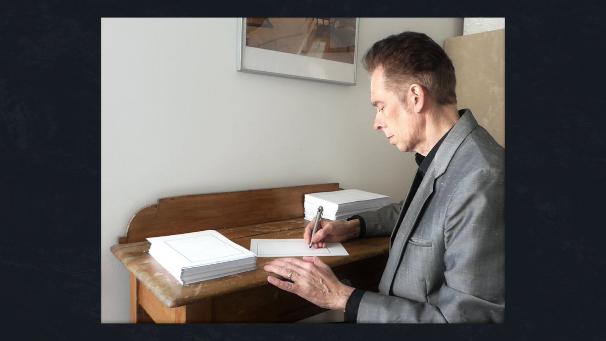 'King's Road' by Max Décharné is published today!

📸 A sharply dressed Max signing copies.

The signed edition - limited to 500 books - comes with a bonus map by <a href="/helen_cann/">Helen Cann</a>.

Book &amp; event info: found.ee/KingsRoadBook