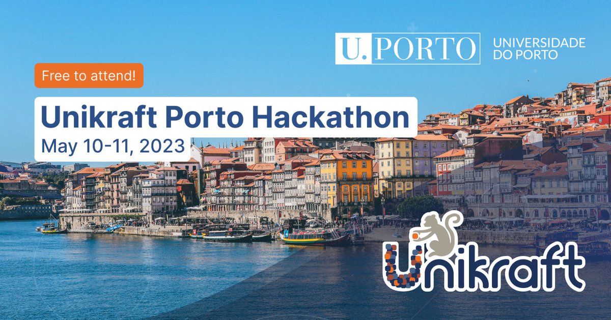 Show must go on 🚀 Meet us in lovely Porto 🇵🇹 for the next Unikraft hackathon 🛠️ on May 10-11, 2023.

Huge thanks to our hosts at @feup_porto and the ACM student chapter.

unikraft.org/community/hack…

#unikernels #hackathon #os #virtualization #Cloud