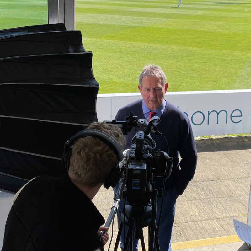 EssexCricketBTB's tweet photo. Thanks to the team at @BeSynonymous for popping down to film some exciting content with our Club Ambassador, Graham Gooch.

This will form part of our upcoming campaign with Principal Partner, @ambassadorcruis 🚢

Keep your eyes peeled for the launch later this season 👀