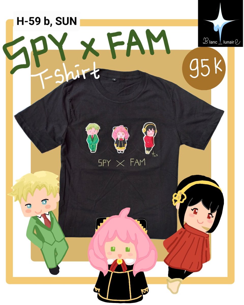 agnezes1's tweet image. 4. &quot;Spy x Fam&quot; Black T-shirt
#comifuro16catalogue #spyxfamily #spyxfam