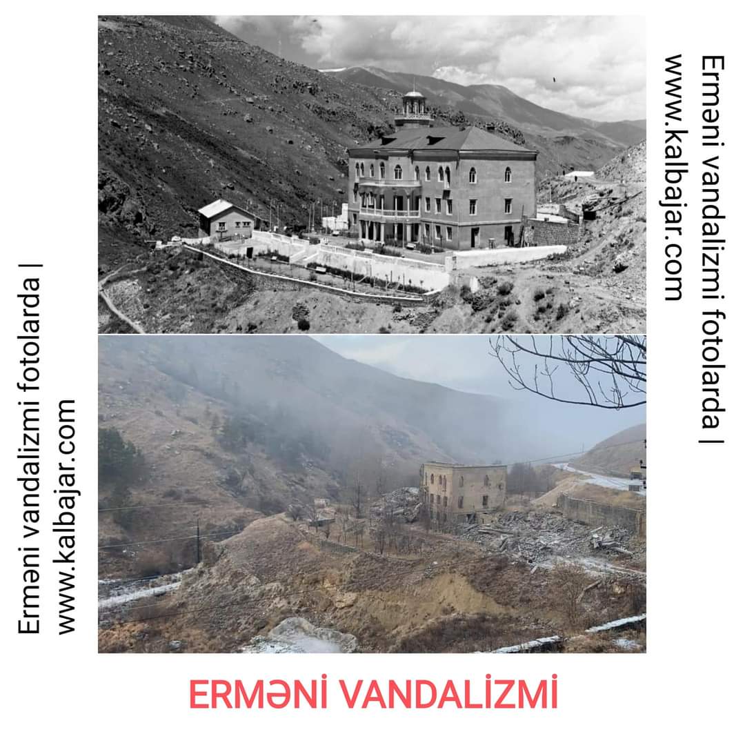 1958-ci ildə İstisu sanatoriyasından olan fotodakı binanın dünəni və bugünü .... 
Erməni vandalizmi fotolarda 
#Azerbaijan #stopagression #armenianvandalisme #vandalisme #vandalizm #barbarlıq #ermənkterroru #ermənivandalizmi #kalbajar 
#StopArmenianTerror #Karabakh