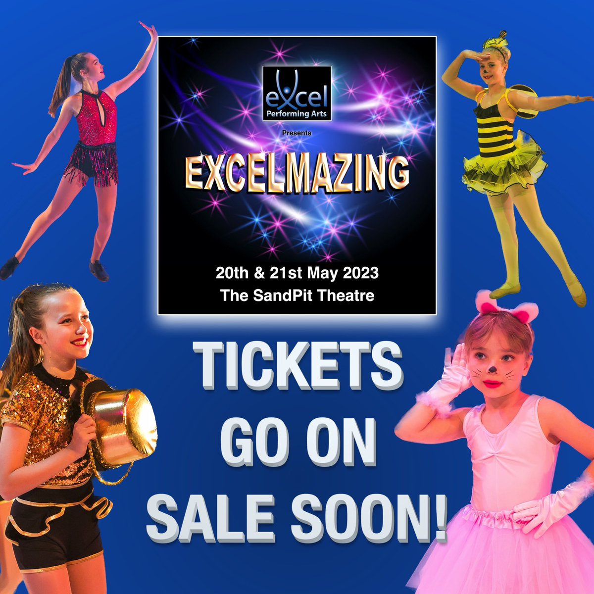 📣The countdown has begun. 4 days to go!

The first release of tickets for #excelmazing will go on sale on Monday 17th April at 9am from the Sandpit Theatre’s website. (Link in bio)

Set your alarm. Get ready. It’s nearly time.

Whose excited?😁

#showtime #theatreschool