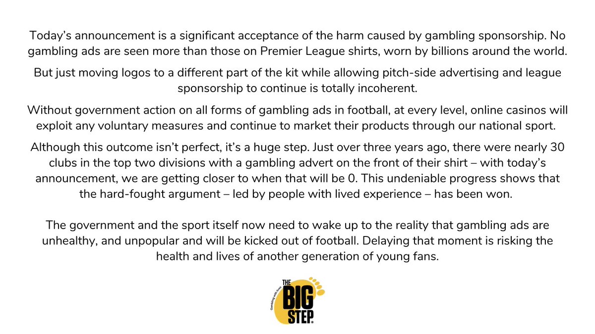 the_bigstep's tweet photo. Our response to this Big Step! https://t.co/U25Gcw5c08