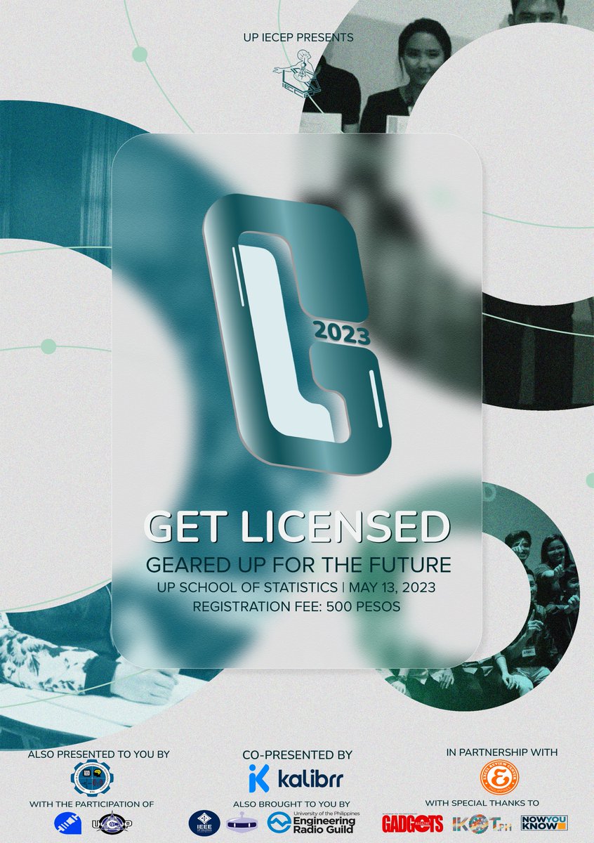 upiecep's tweet photo. Attention all aspiring ECEs‼️📡 Have you been waiting to add that "Engr." before your name? Get a head start at Get Licensed 2023!

Get Licensed offers you:
✅ Mock Board Exam
✅ Seminars
✅ Job Fair

Join us this May 13, 2023, at the UP School of Statistics! https://t.co/Ey506A6qDK