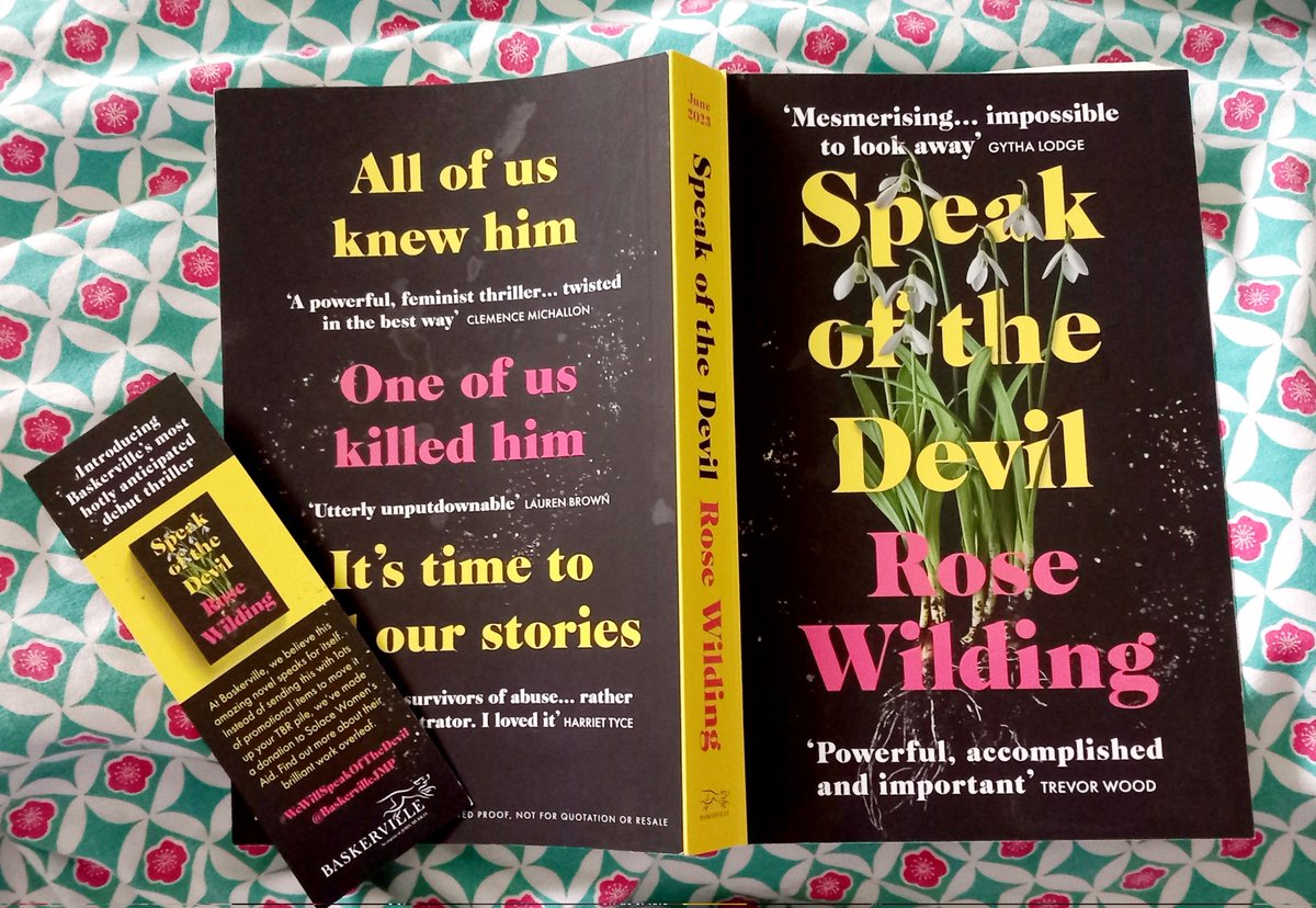 I've started #SpeakOfTheDevil.today by #RoseWilding @BaskervilleJMP and it is magnificent! Plus at last a #crime novel with a #Lesbian lead!!! This #debut will be huge!